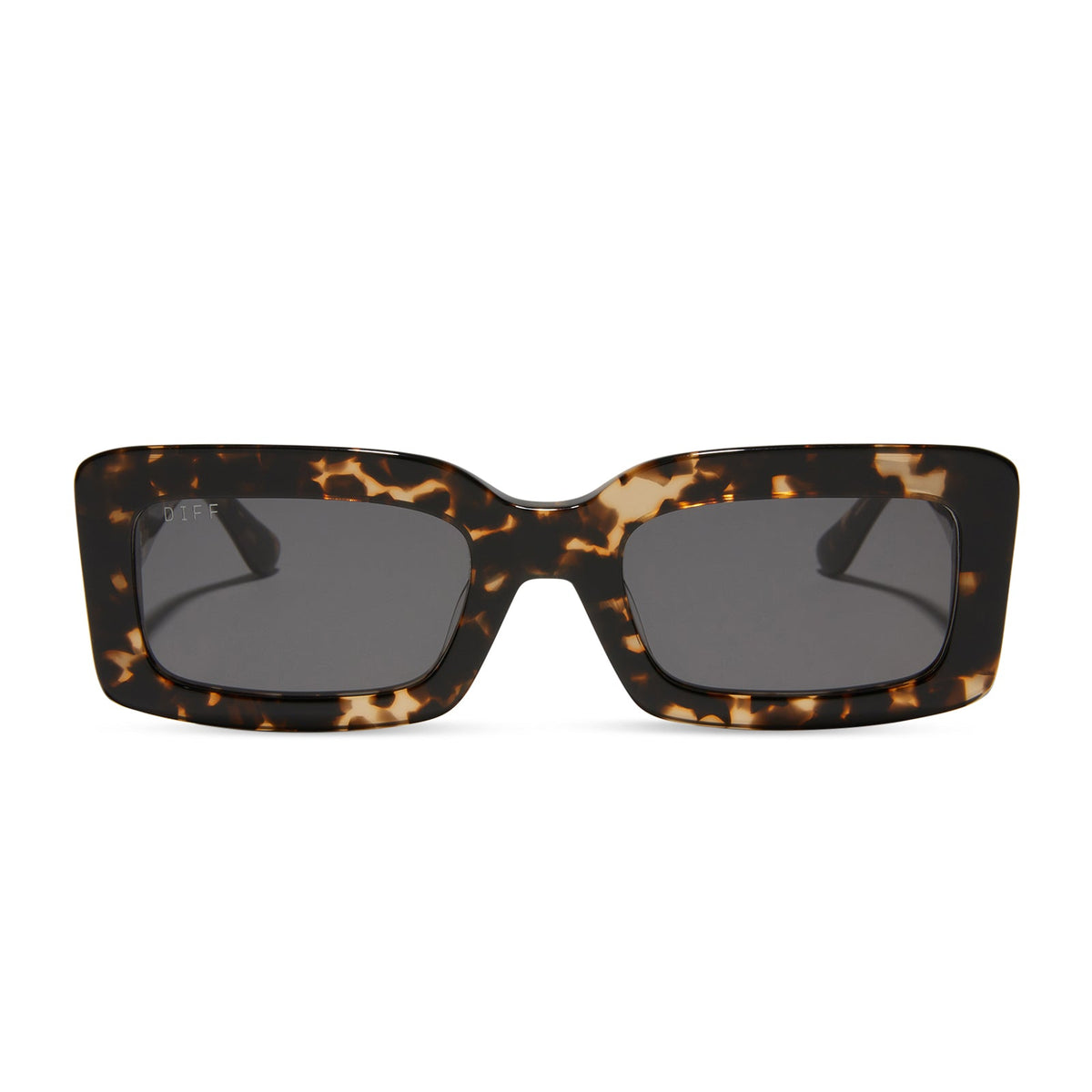 INDY - ESPRESSO TORTOISE + GREY SUNGLASSES