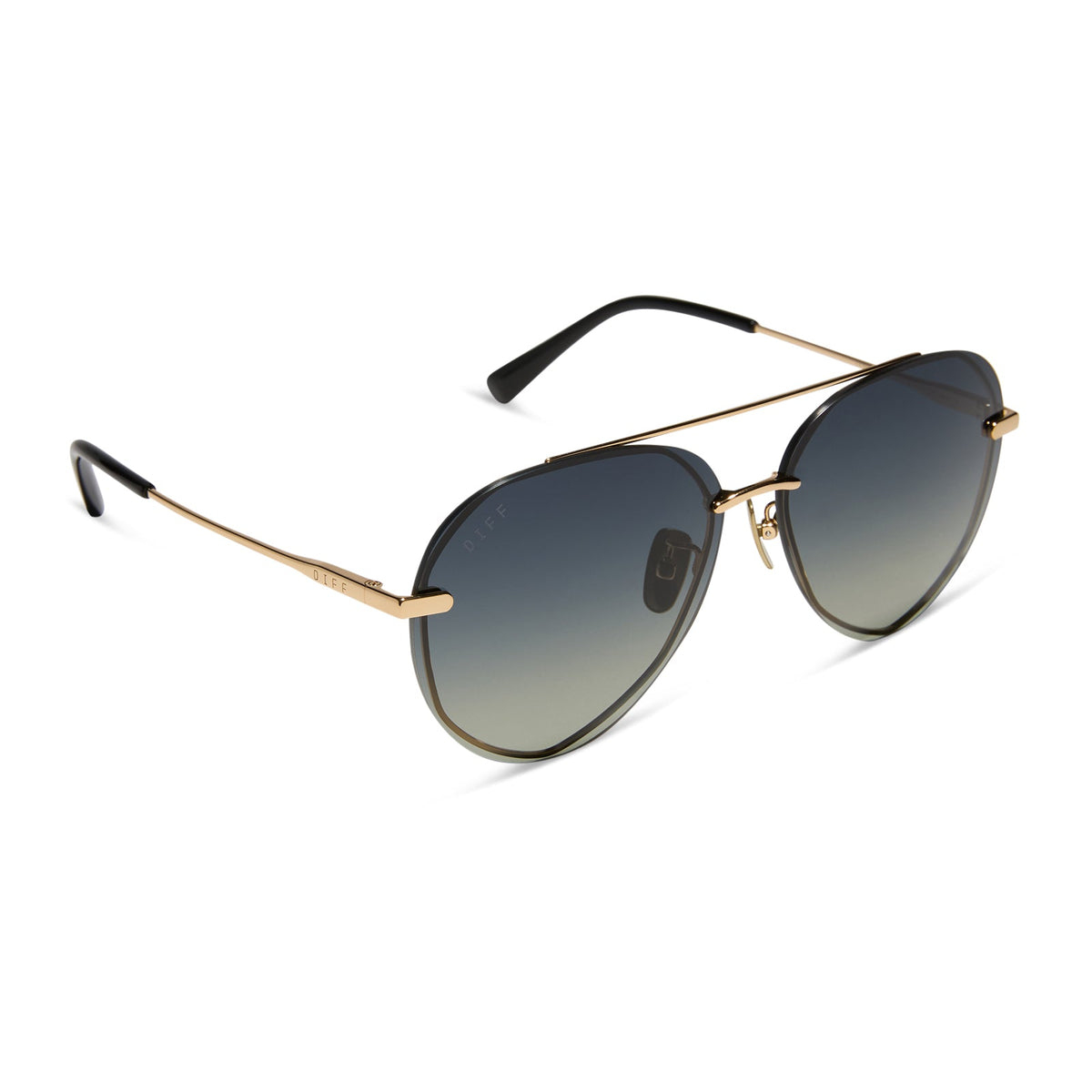 LENOX - GOLD + BLACK + GREY GRADIENT POLARIZED SUNGLASSES