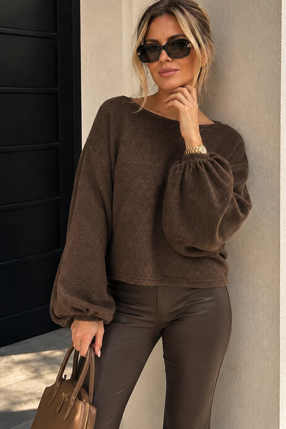 Elowen™ Textured Batwing Jumper