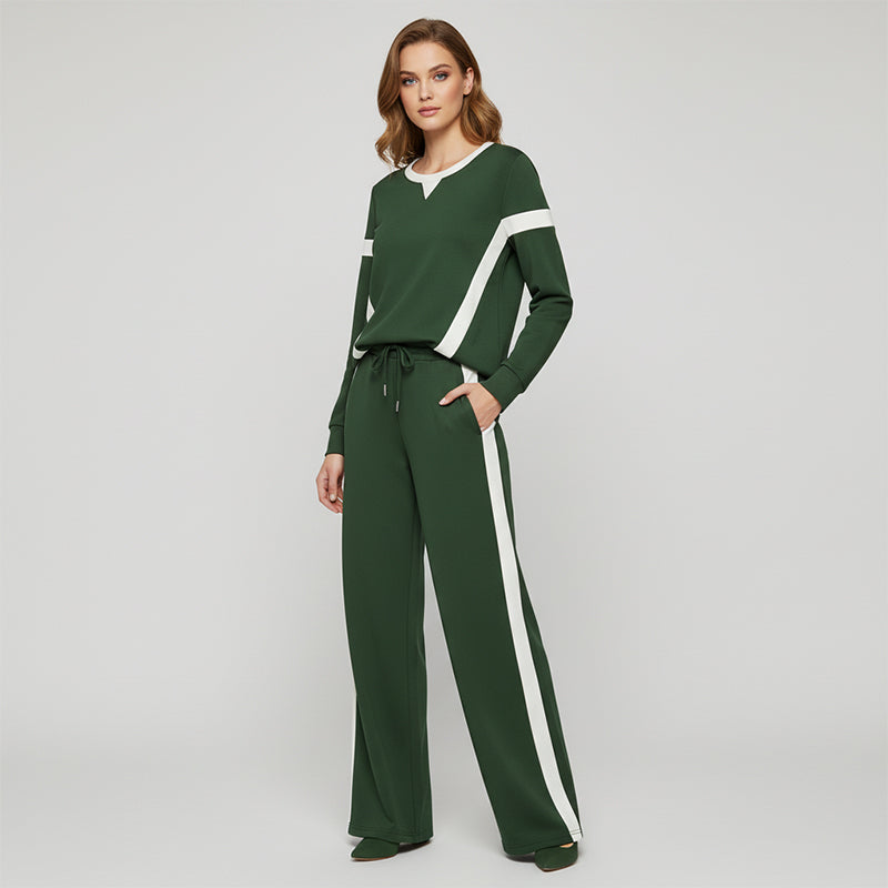 ✨ Women’s Casual Relaxed Fit Top & Pants 2-Piece Set