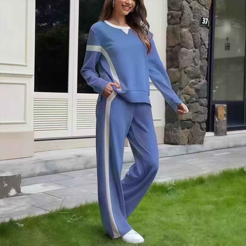 ✨ Women’s Casual Relaxed Fit Top & Pants 2-Piece Set