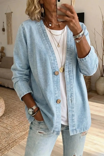 Diana | Women's Relaxed Denim Cardigan