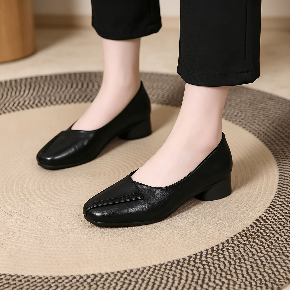 Arden™ | Square-Toe Low-Heel Pumps