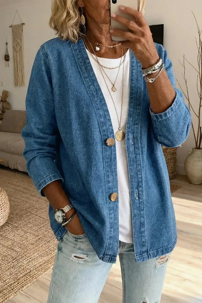 Diana | Women's Relaxed Denim Cardigan