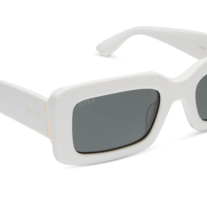 INDY - WHITE CLOUD + GREY + POLARIZED SUNGLASSES