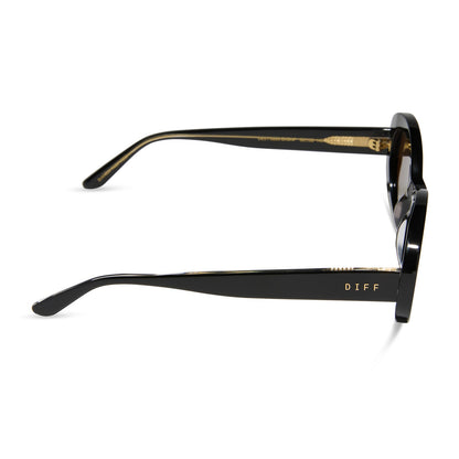 LAINEY - BLACK + BROWN + POLARIZED SUNGLASSES
