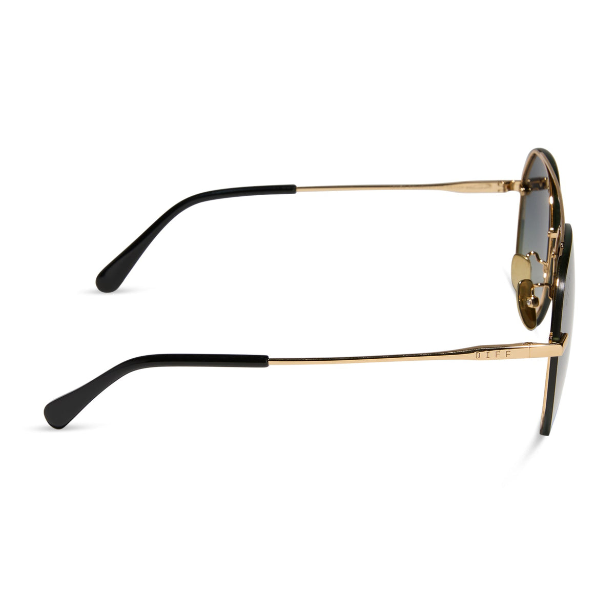 LENOX - GOLD + BLACK + GREY GRADIENT POLARIZED SUNGLASSES