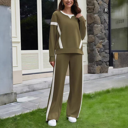 ✨ Women’s Casual Relaxed Fit Top & Pants 2-Piece Set