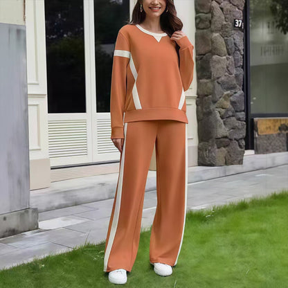 ✨ Women’s Casual Relaxed Fit Top & Pants 2-Piece Set