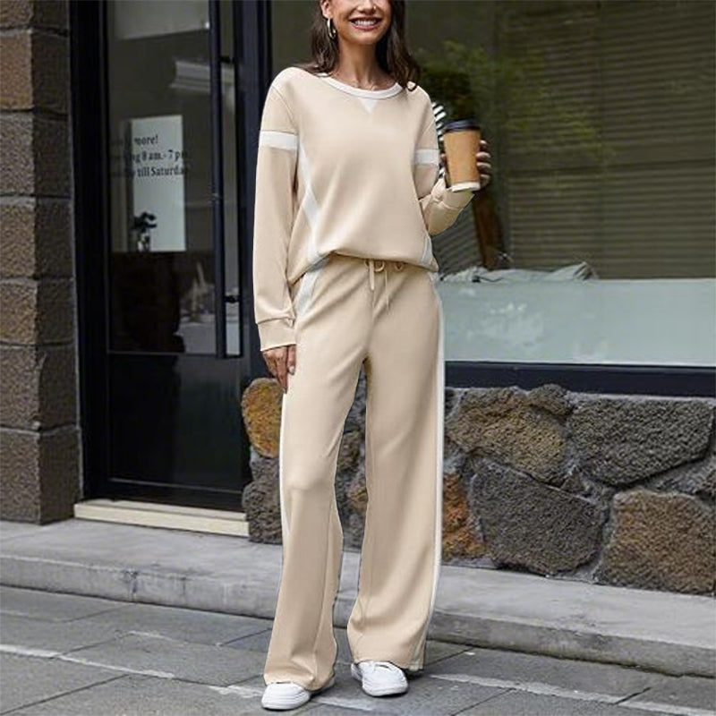 ✨ Women’s Casual Relaxed Fit Top & Pants 2-Piece Set