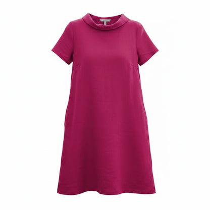 STORY — Soft Linen Short-Sleeve Dress